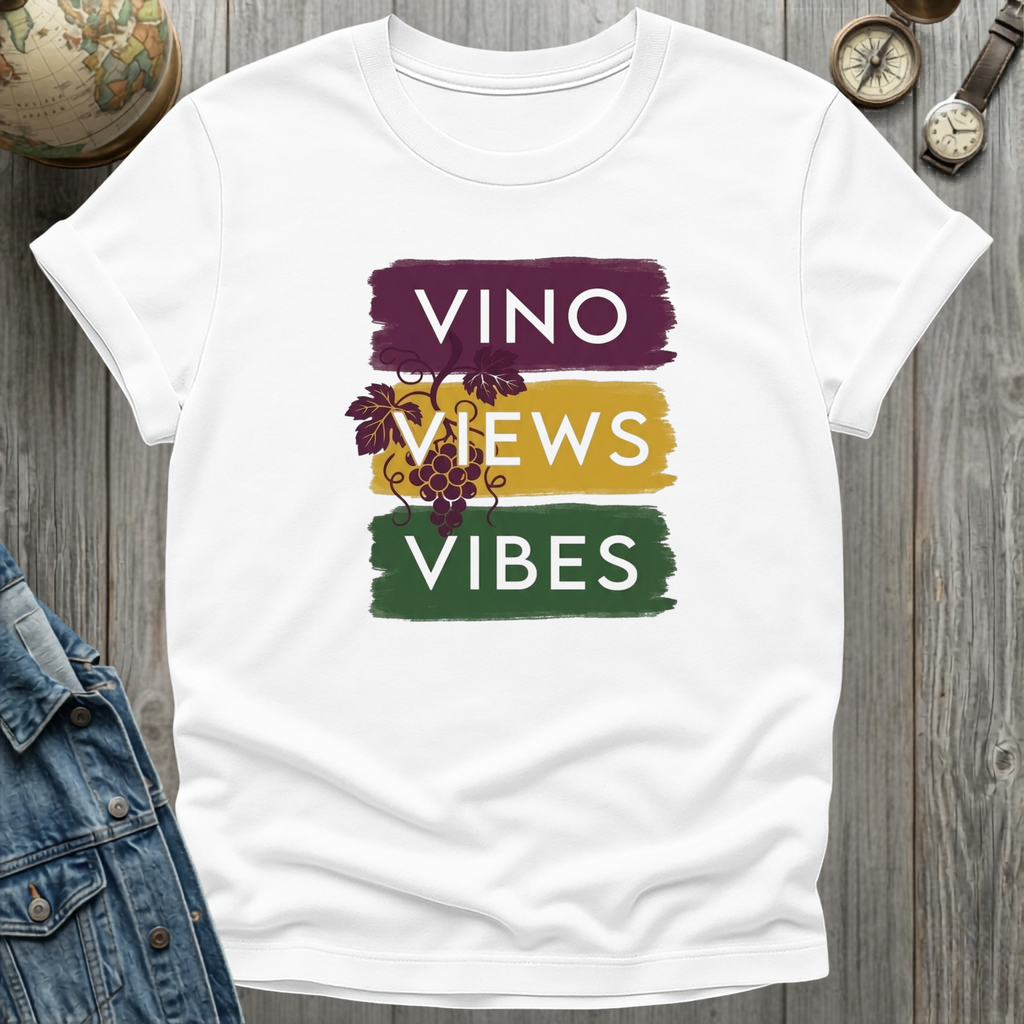 Vino Views Vibes T-Shirt