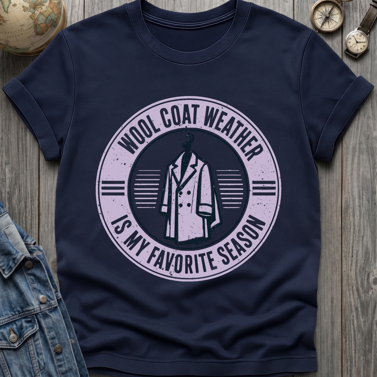 Wool Coat T-Shirt