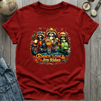 Peace Love Joy Rides Raccoon T-Shirt