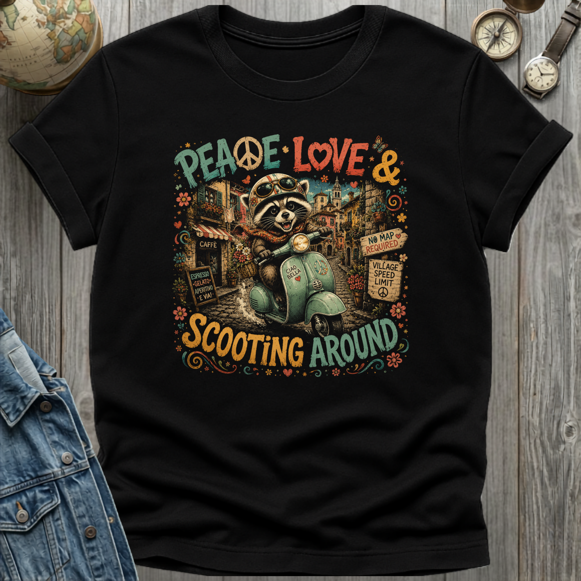 Peace Love Scoot T-Shirt