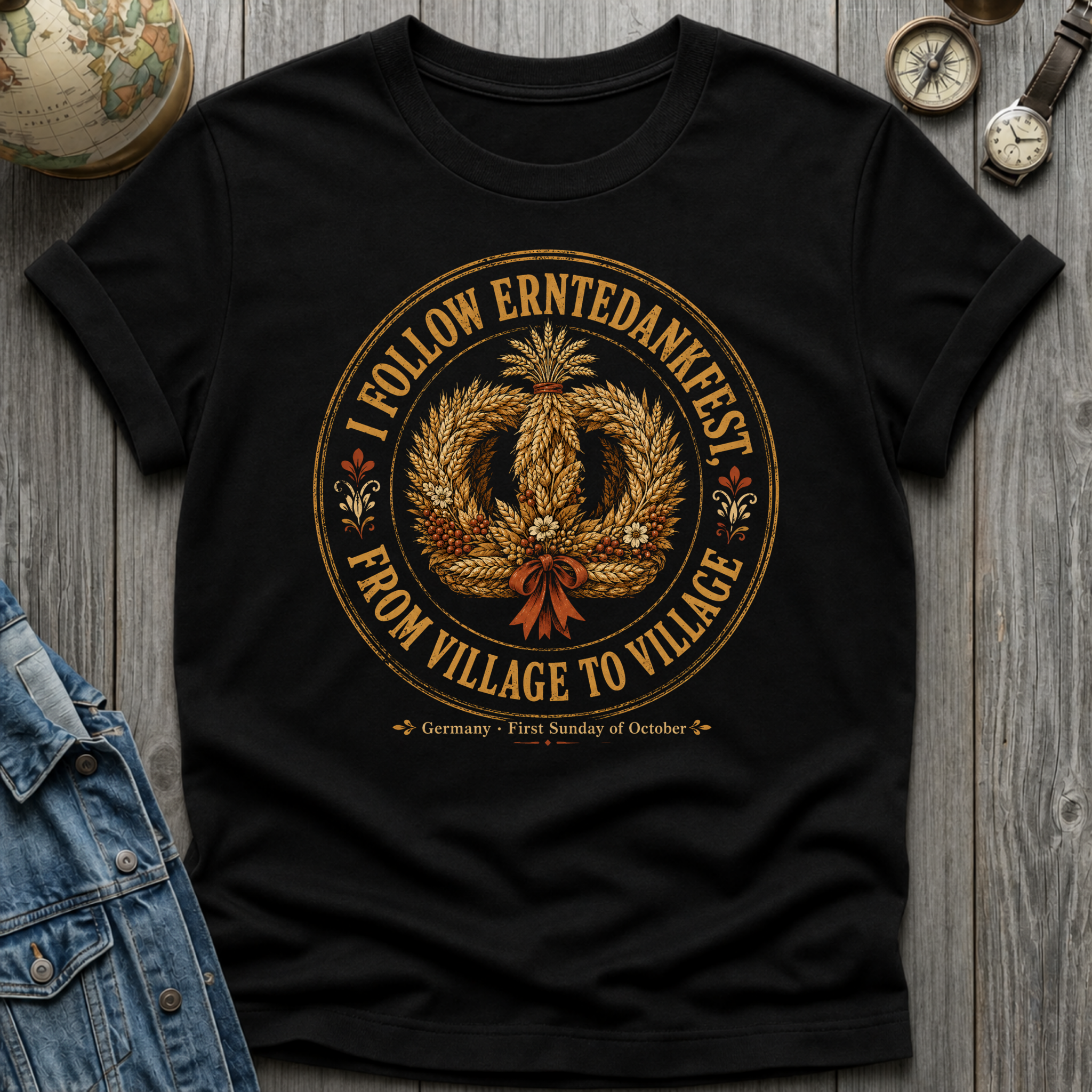 Erntedankfest Wreath T-Shirt