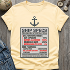 Ship Specs T-Shirt