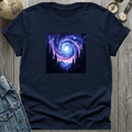 Cosmic Sky Over Pines T-Shirt