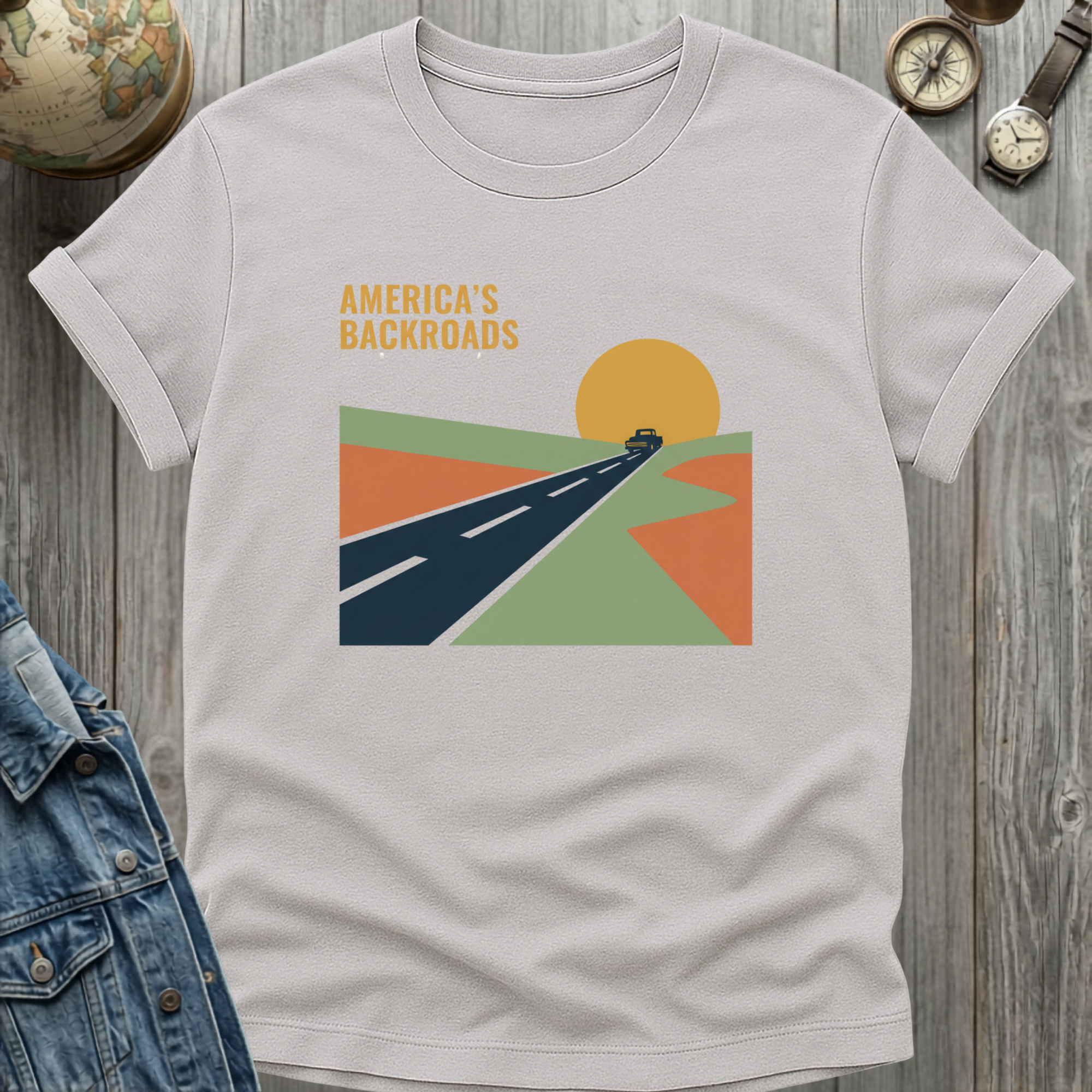 America Backroads Retro T-Shirt