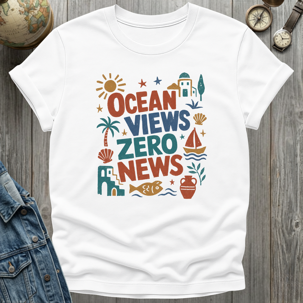 Ocean Views Zero News T-Shirt