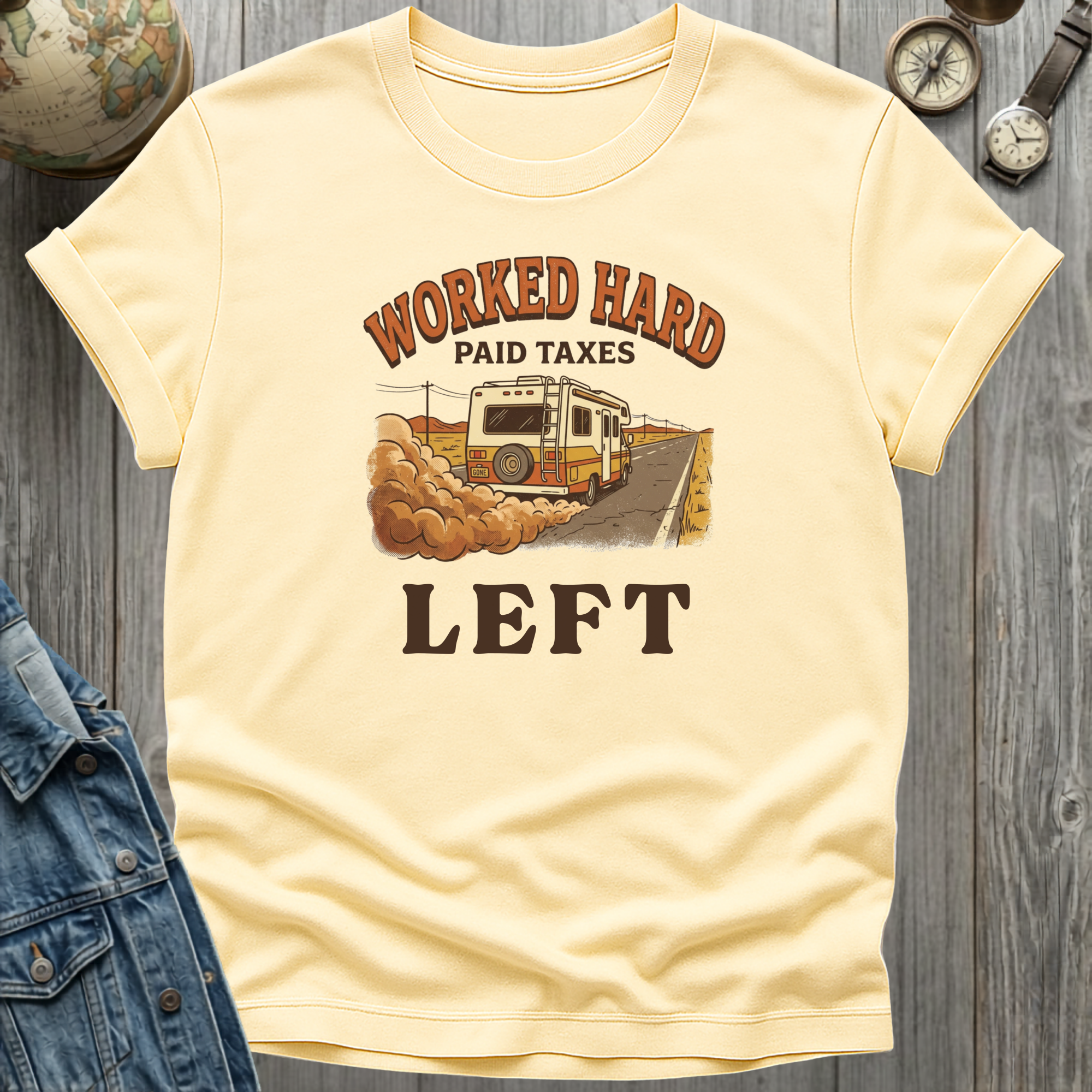 Worked Hard Left T-Shirt