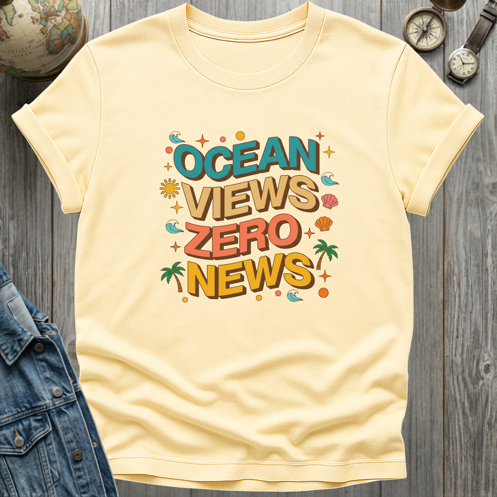Ocean Views Zero News T-Shirt