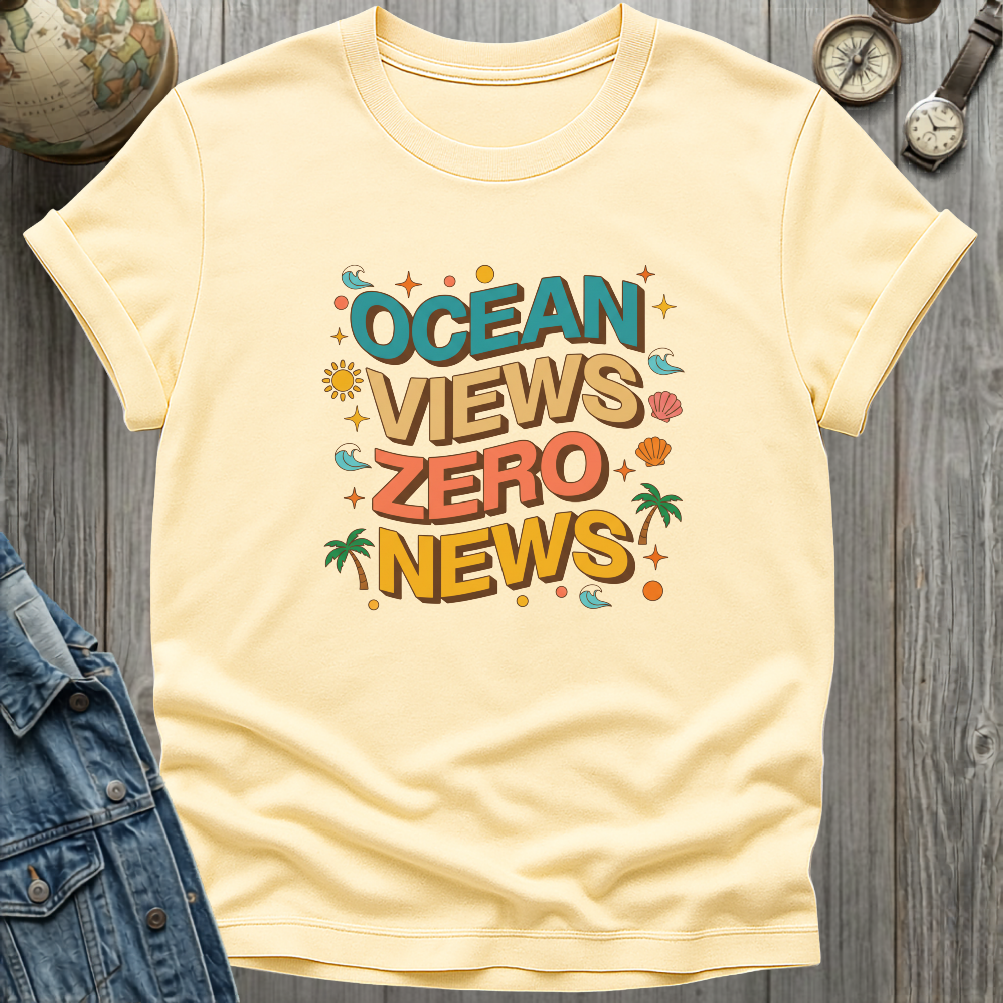 Ocean Views Zero News T-Shirt