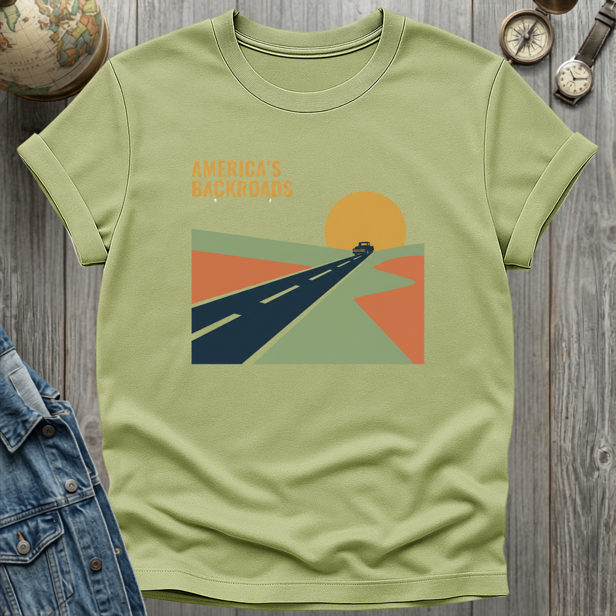 America Backroads Retro T-Shirt