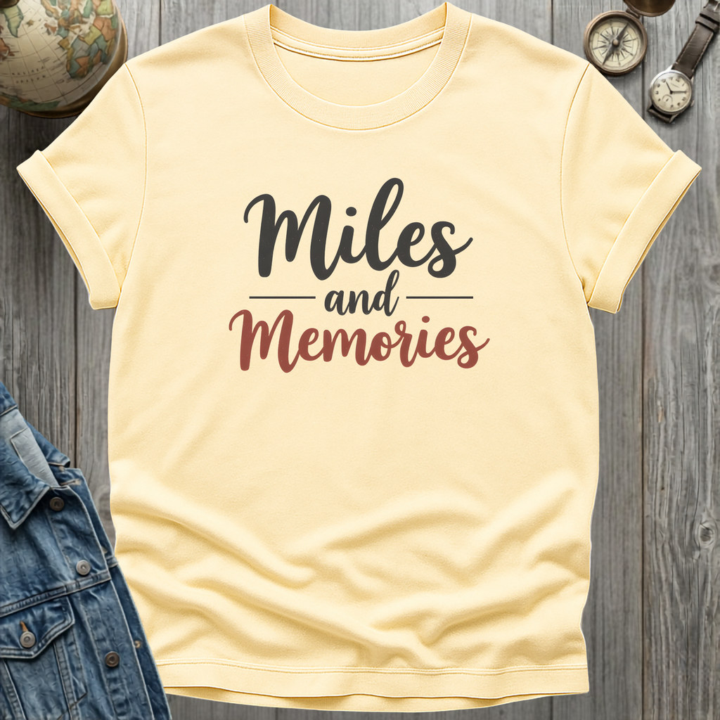 Miles and Memories Retro T-Shirt