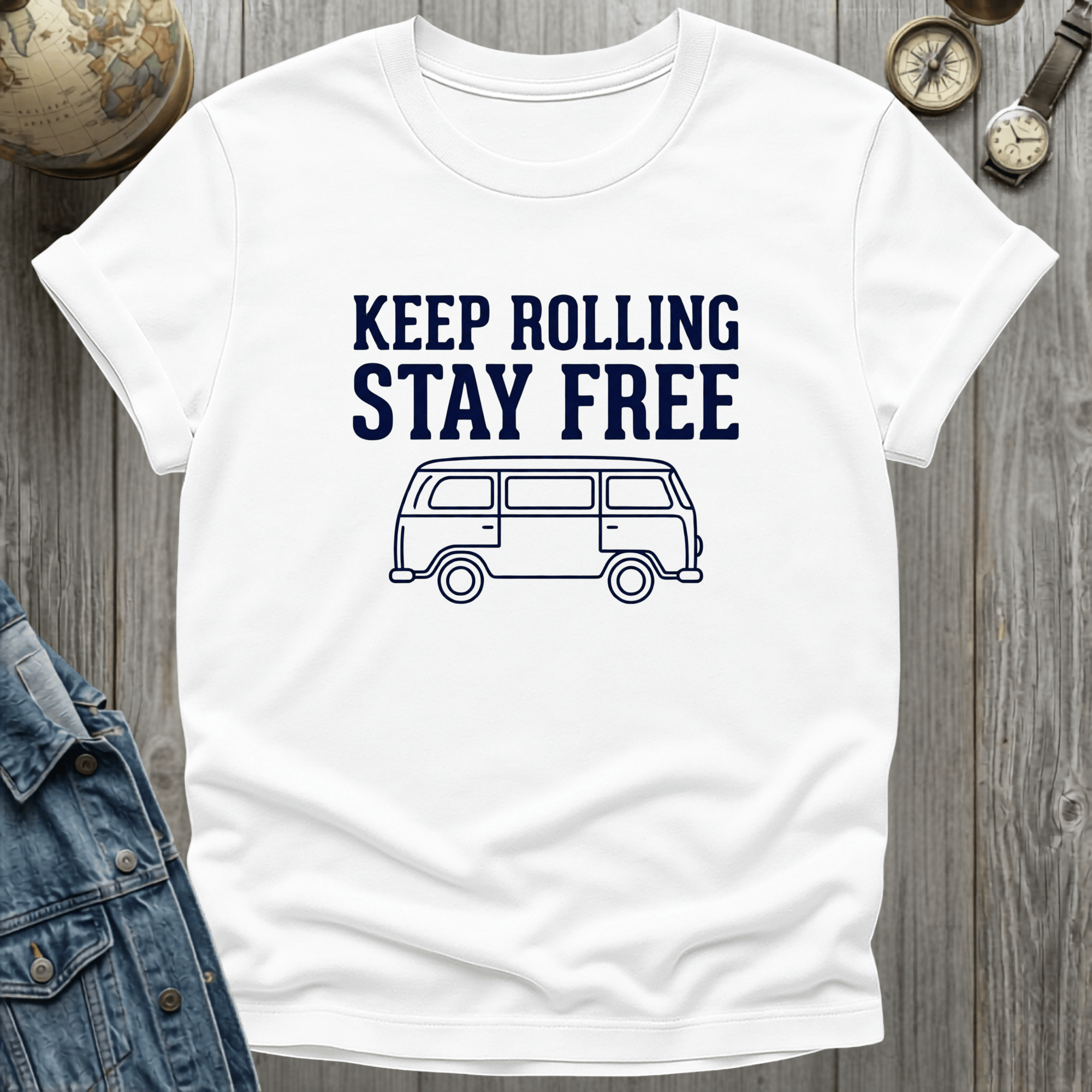 Keep Rolling Stay Free T-Shirt