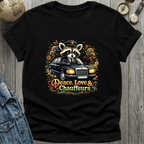 Peace Love Chauffeurs Raccoon T-Shirt