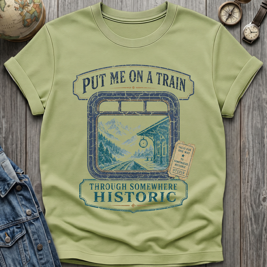 On A Train T-Shirt