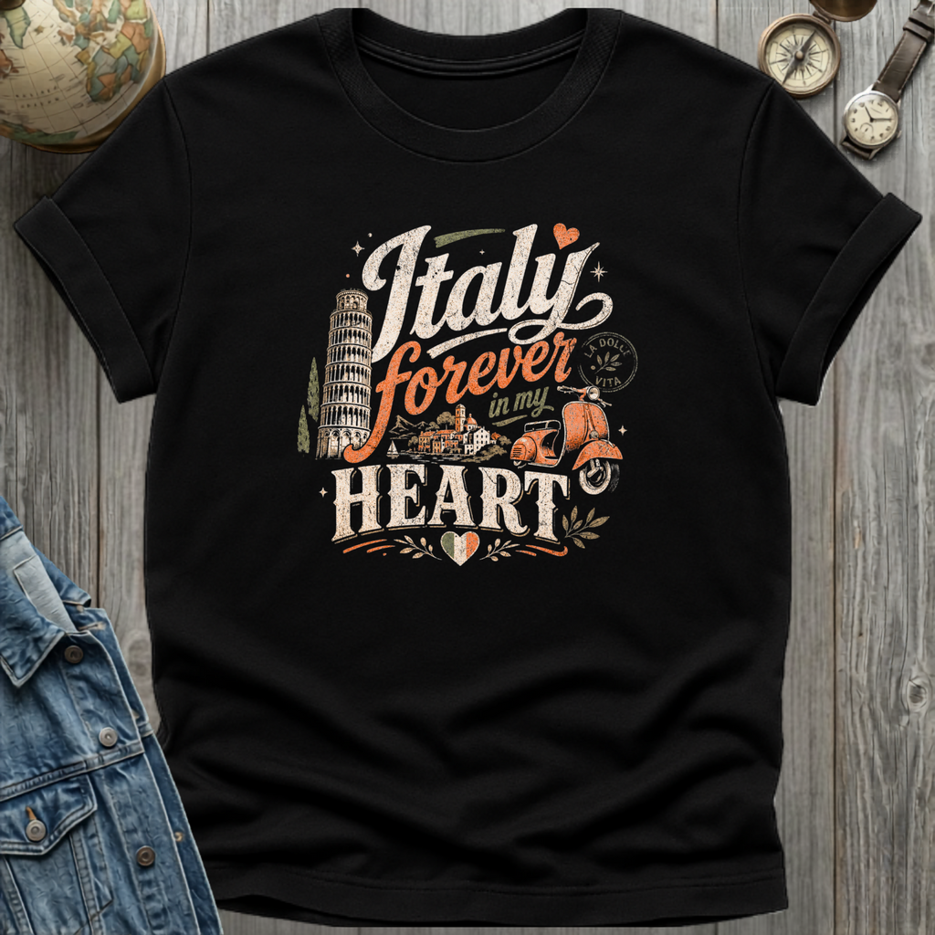 Italy Heart T-Shirt