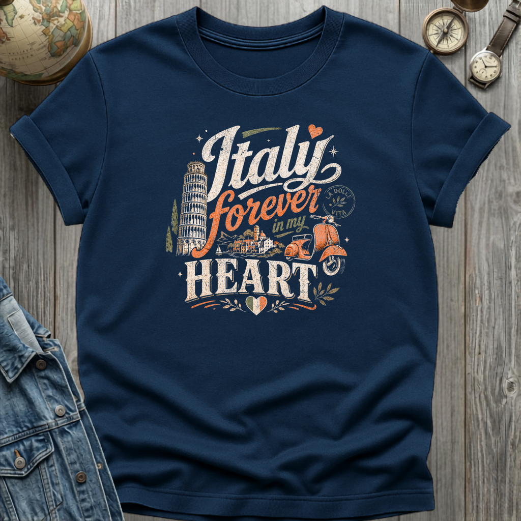 Italy Heart T-Shirt