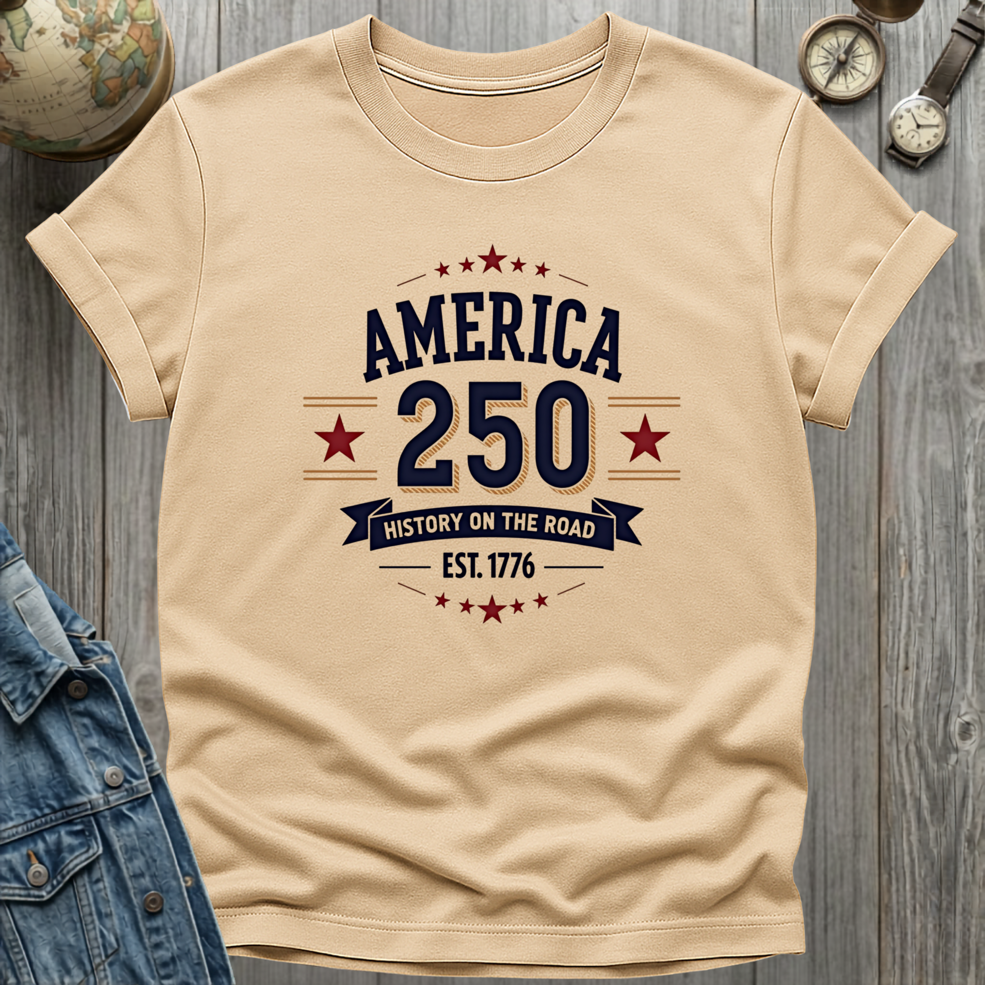 America 250 History on the Road T-Shirt