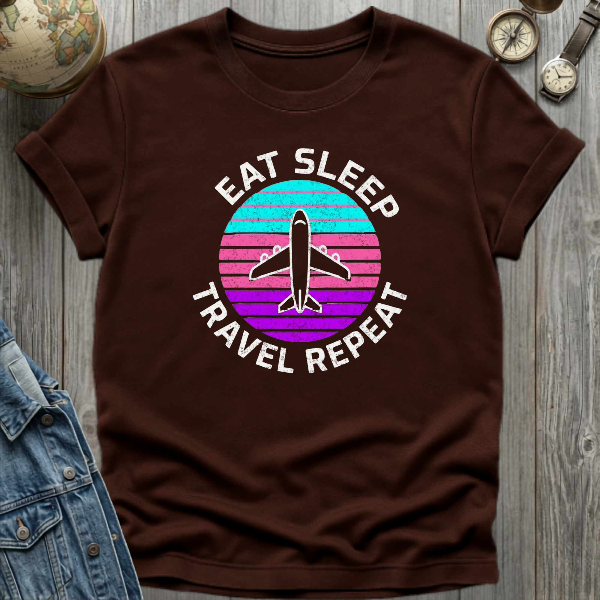 Plane Eat Sleep T-Shirt