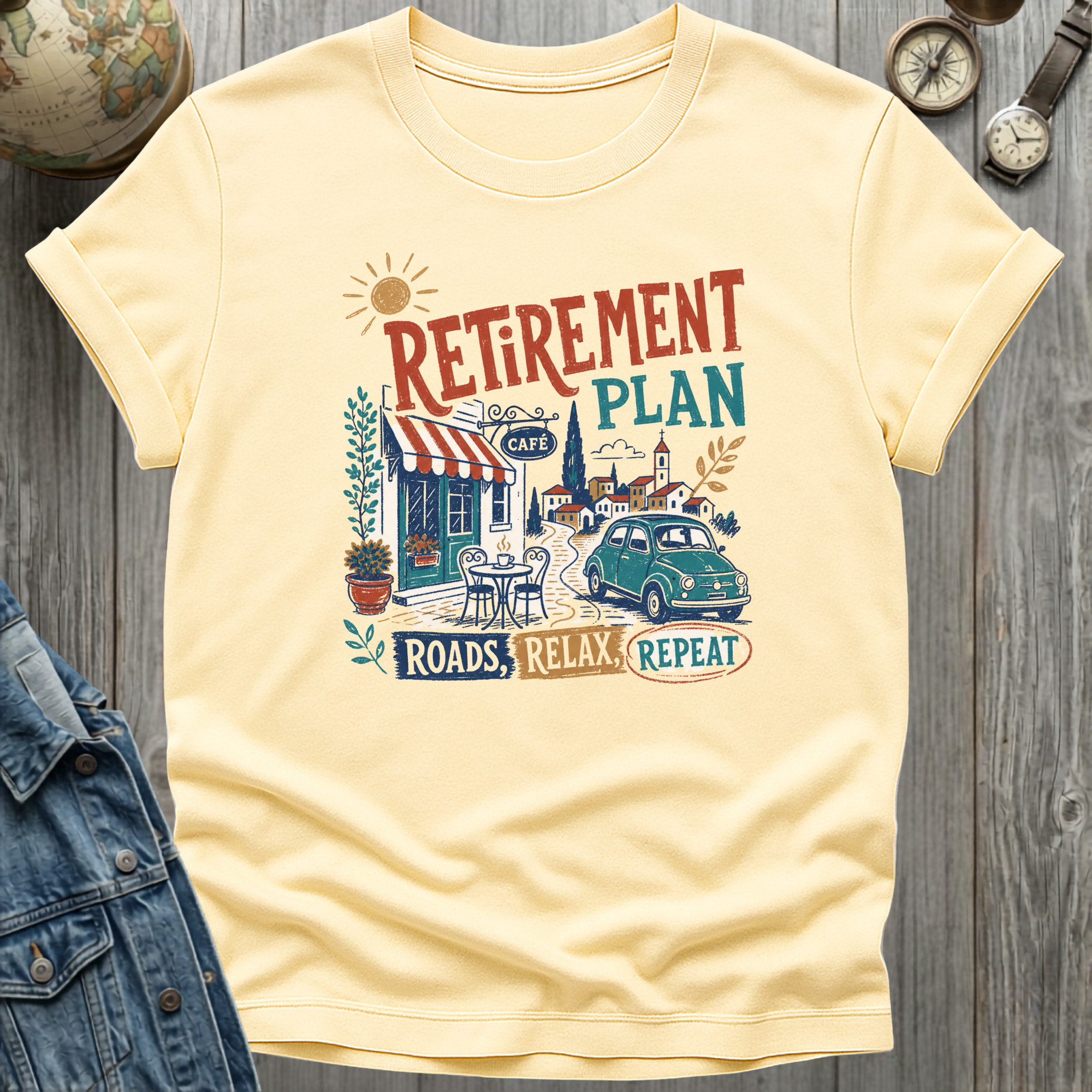 Roads, Relax, Repeat T-Shirt