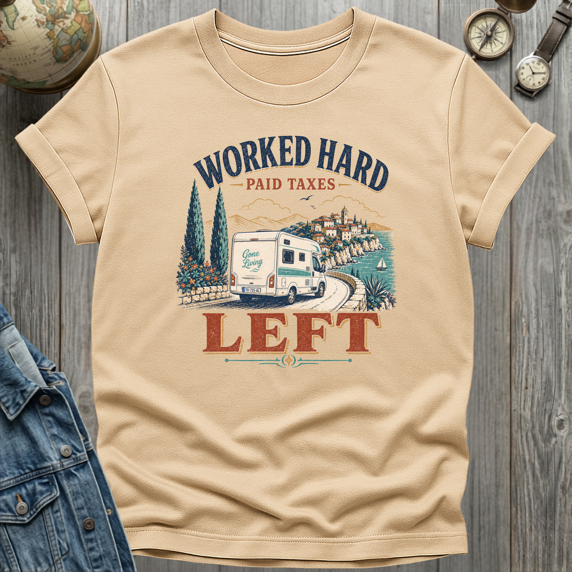 Worked Hard Left T-Shirt