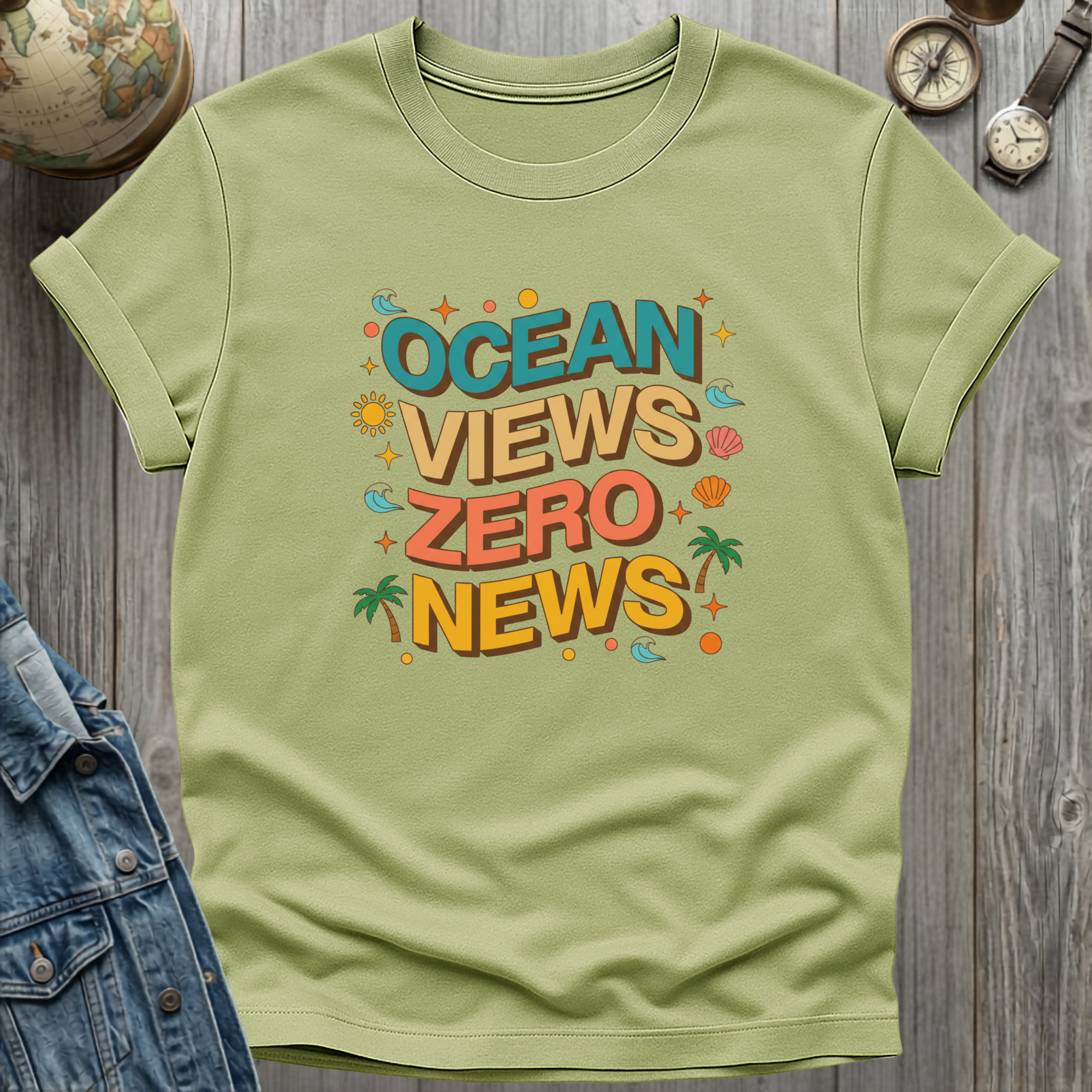 Ocean Views Zero News T-Shirt