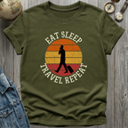 Retro Eat Sleep T-Shirt