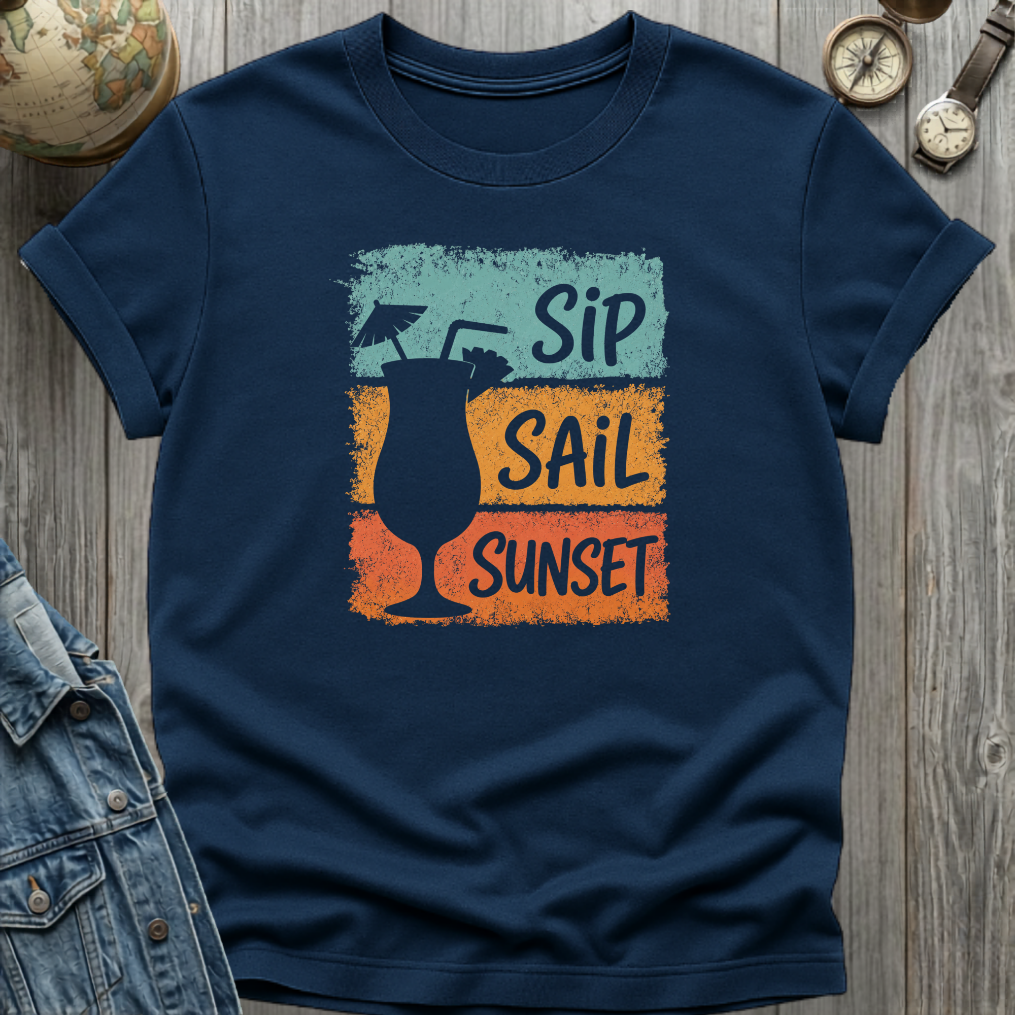 Sip Sail Sunset T-Shirt