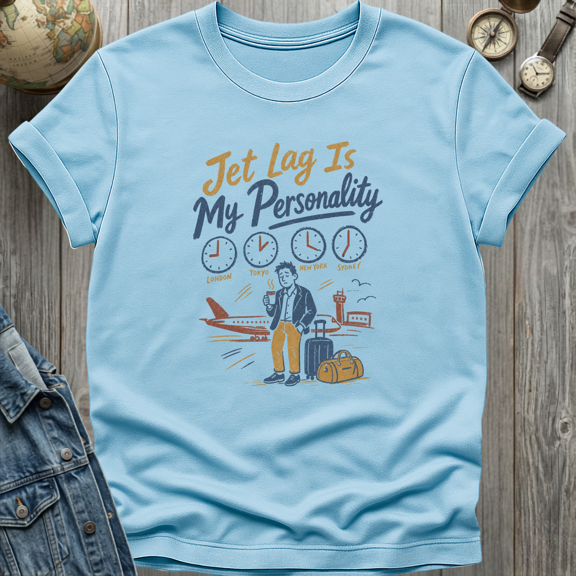Jet Lag Clocks T-Shirt