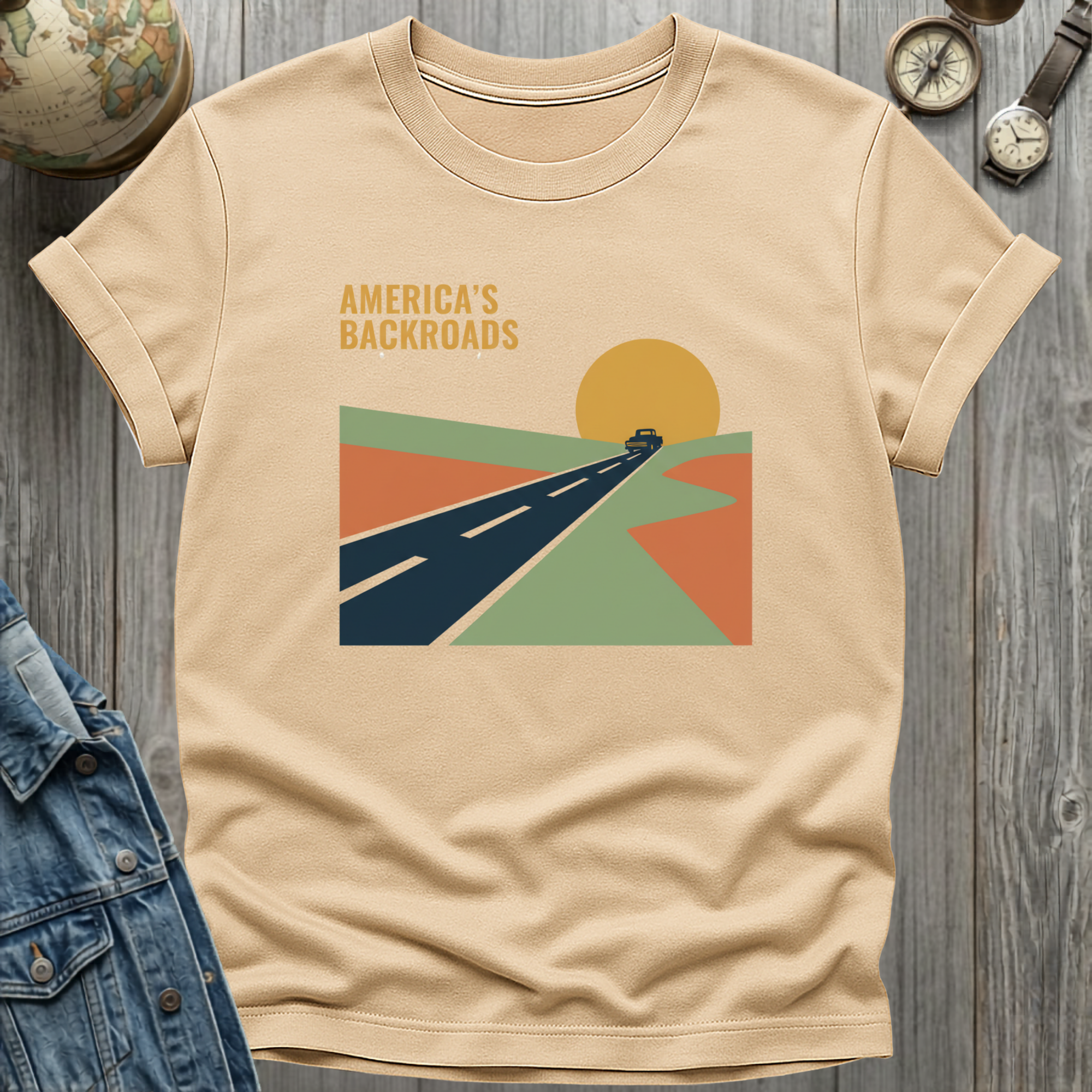 America Backroads Retro T-Shirt