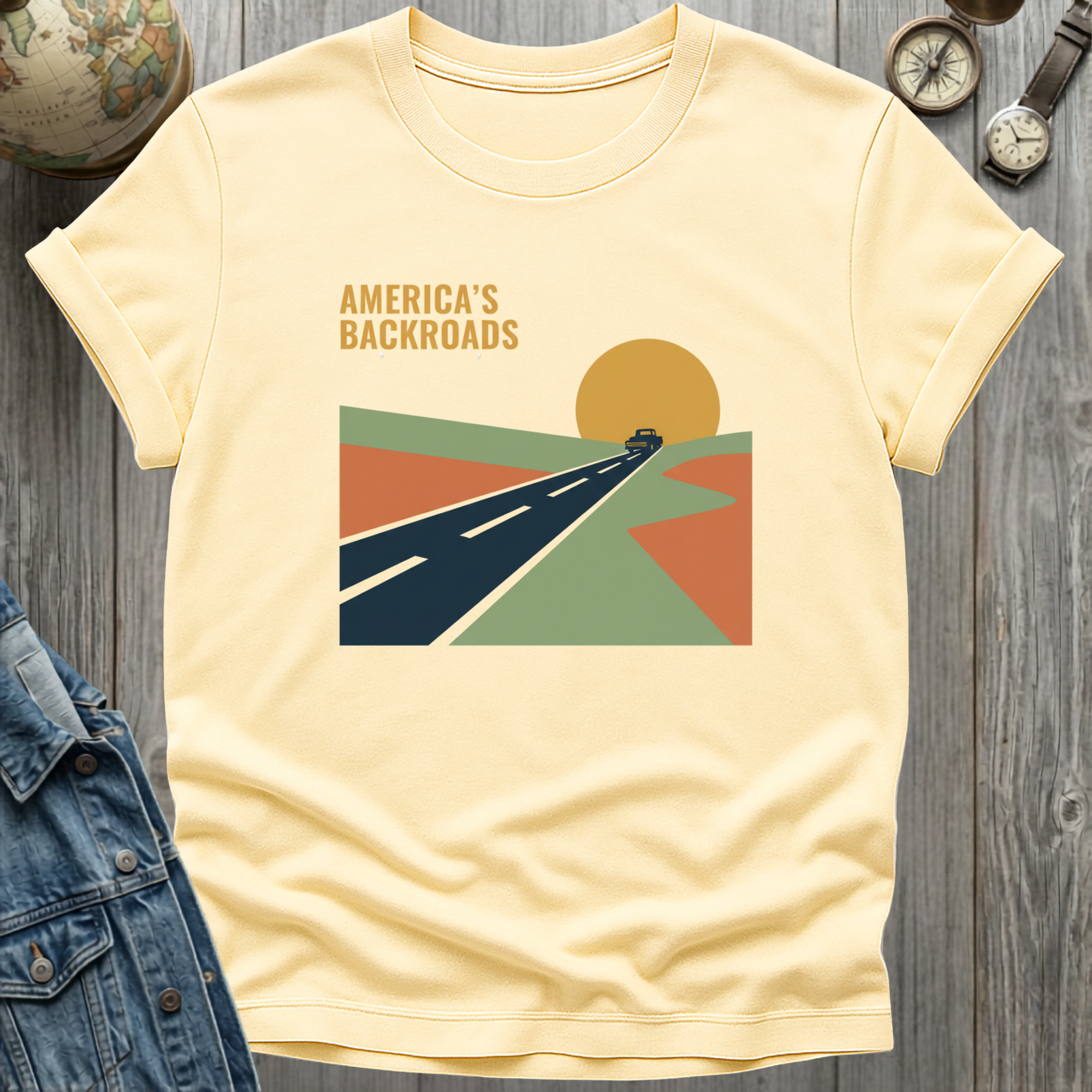 America Backroads Retro T-Shirt