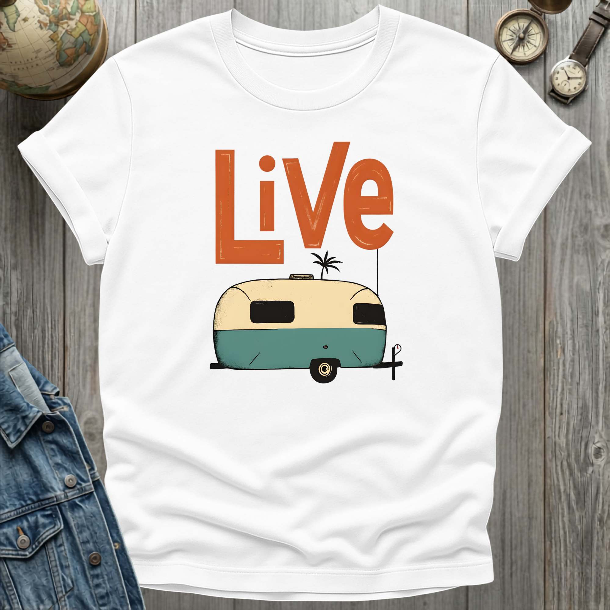 Live Solo Camper Retro T-Shirt