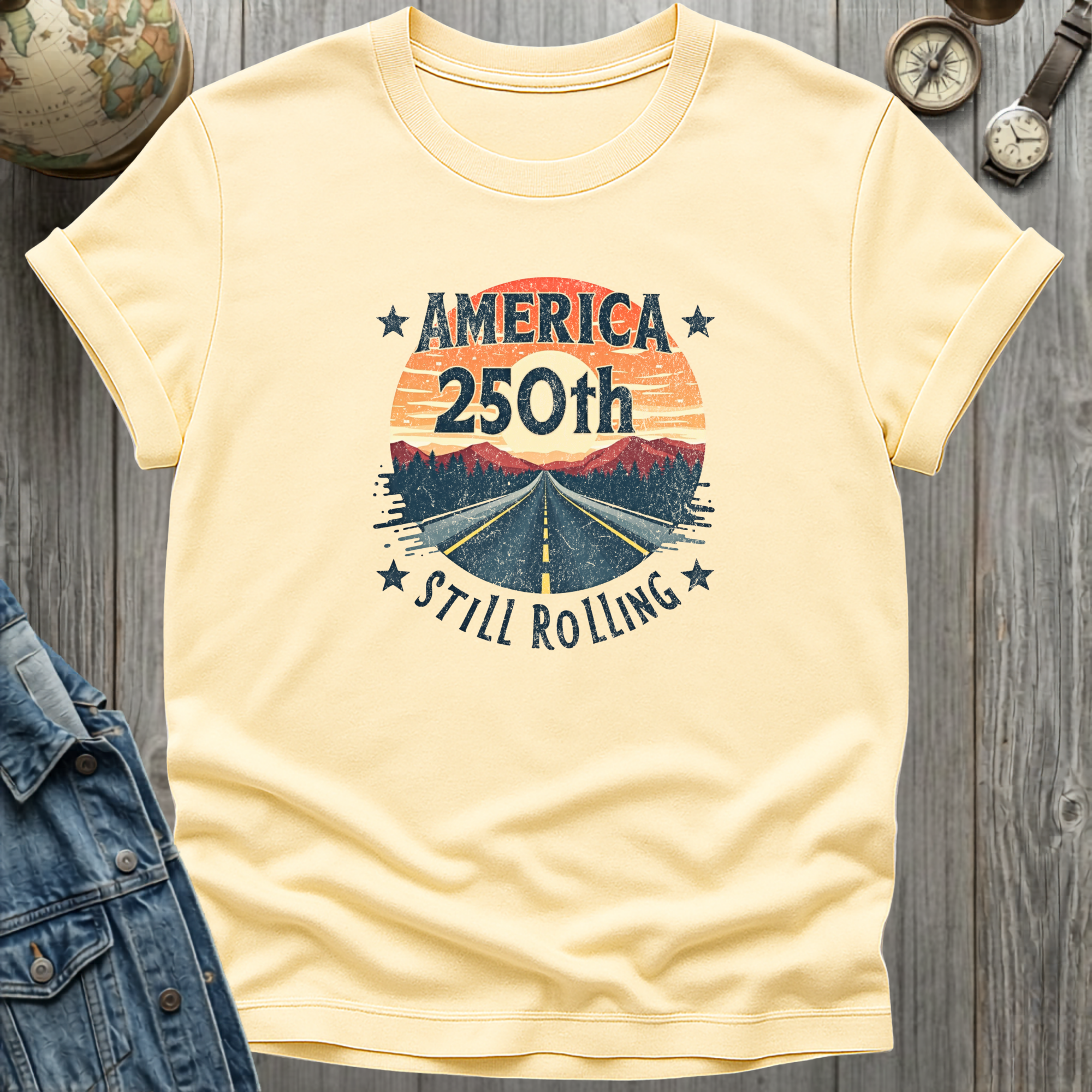 America 250th Still Rolling T-Shirt