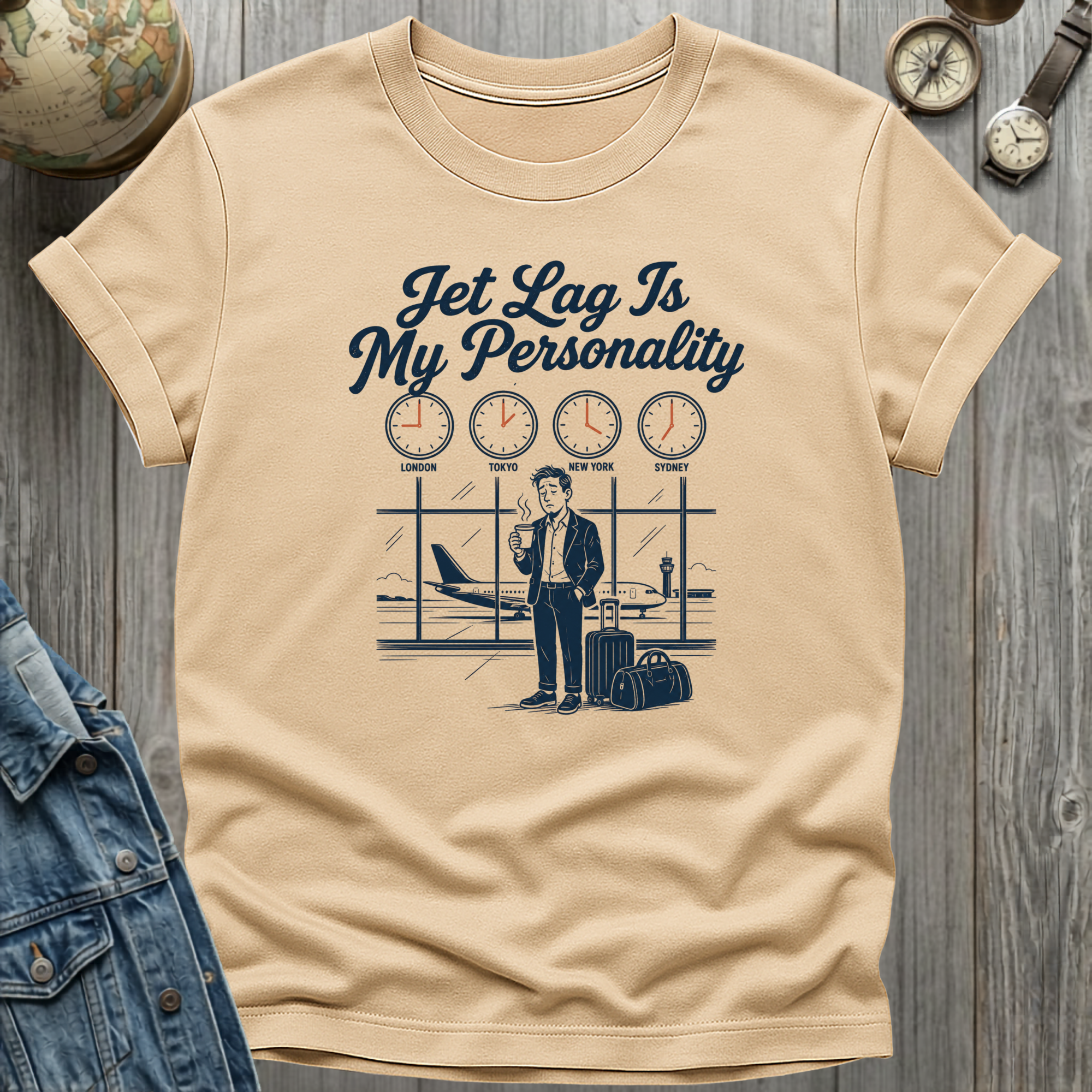 Jet Lag Clocks T-Shirt