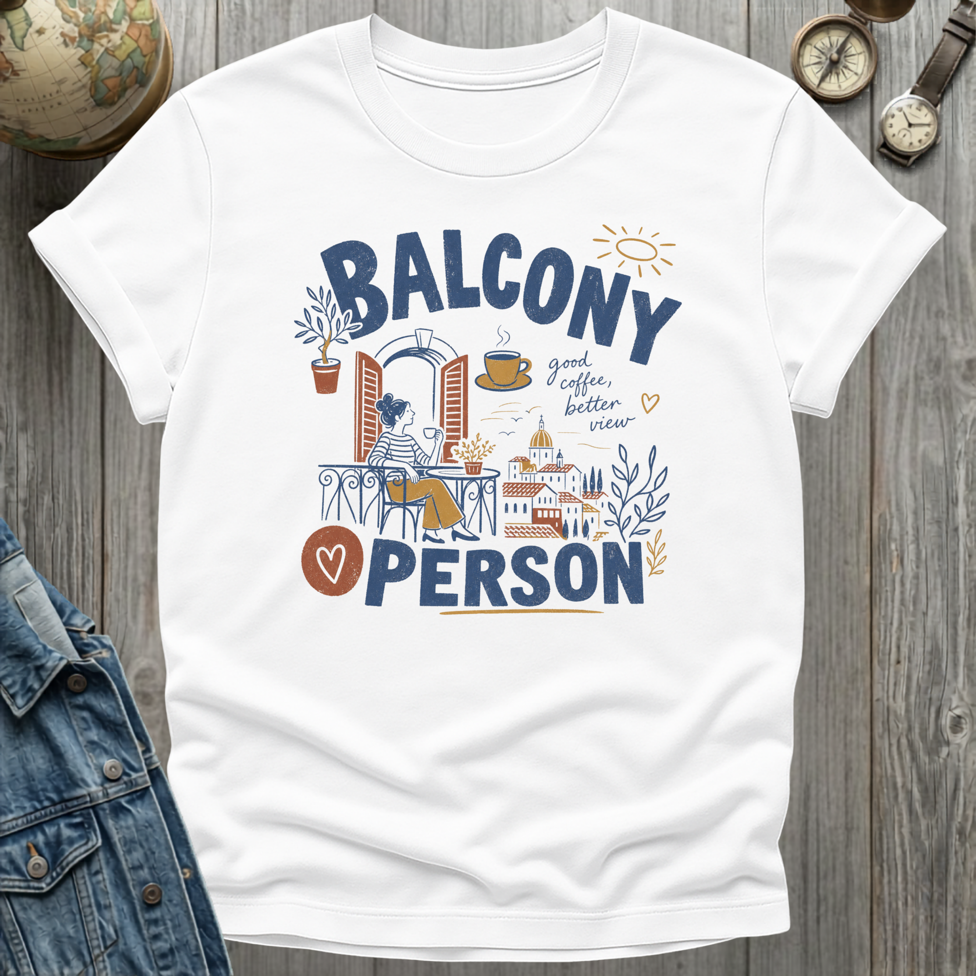 Balcony Person T-Shirt