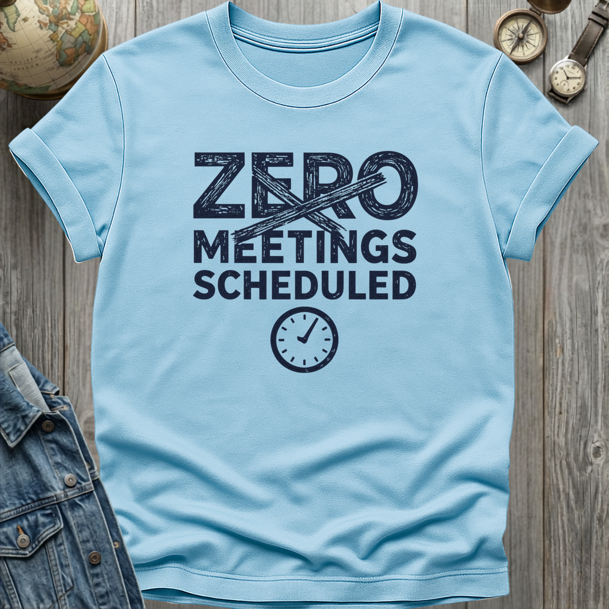 Zero Meetings Scheduled T-Shirt