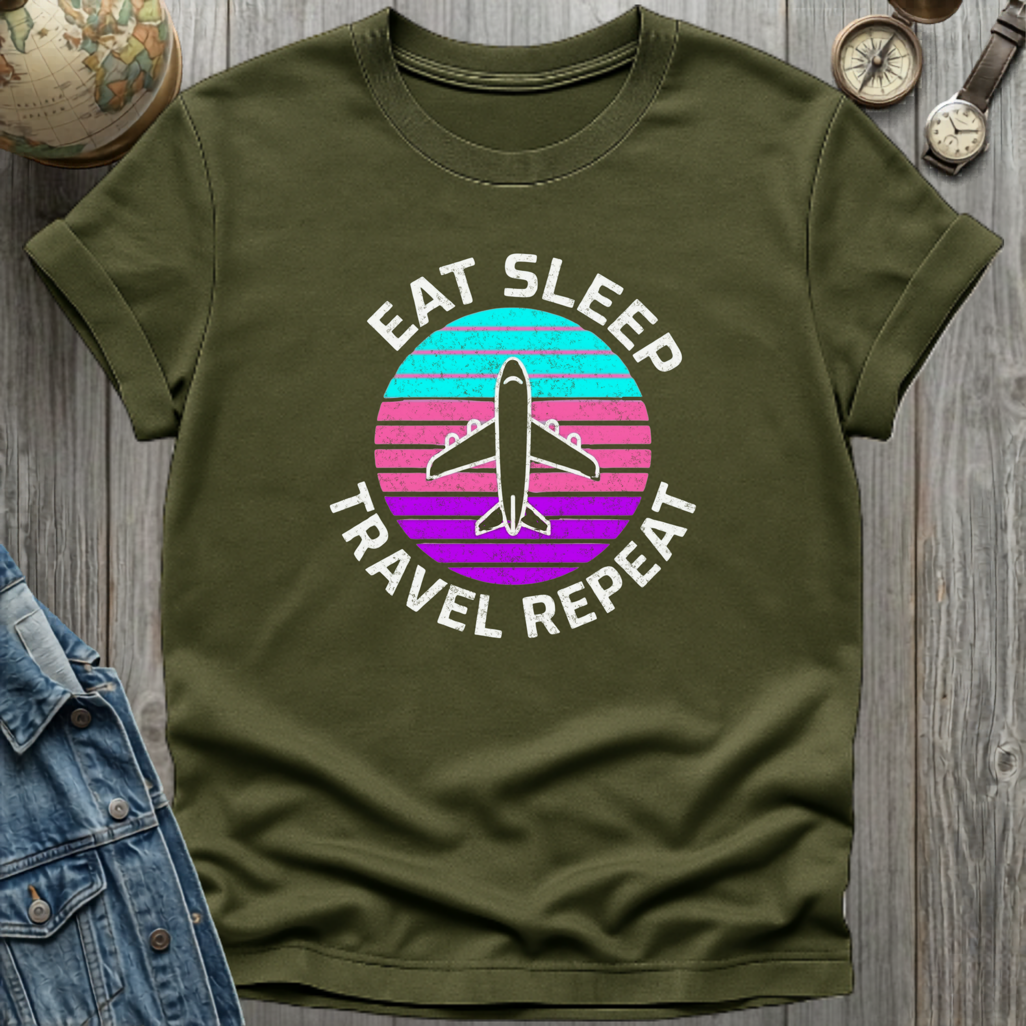 Plane Eat Sleep T-Shirt