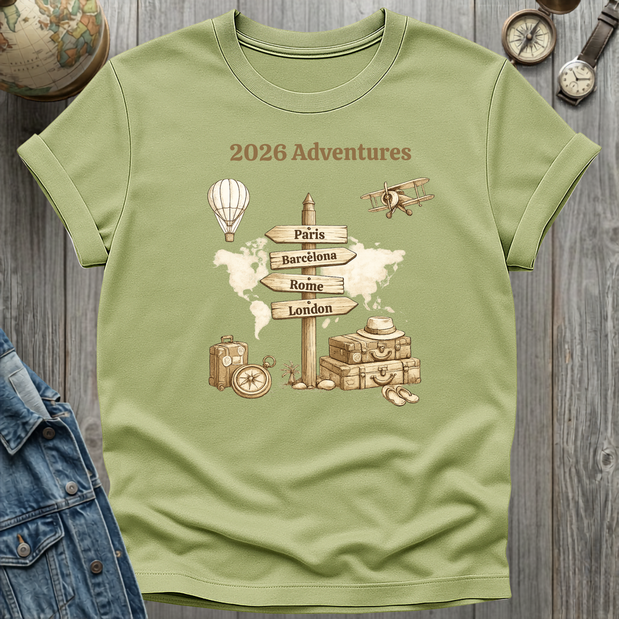 Name Your Places Custom T-Shirt