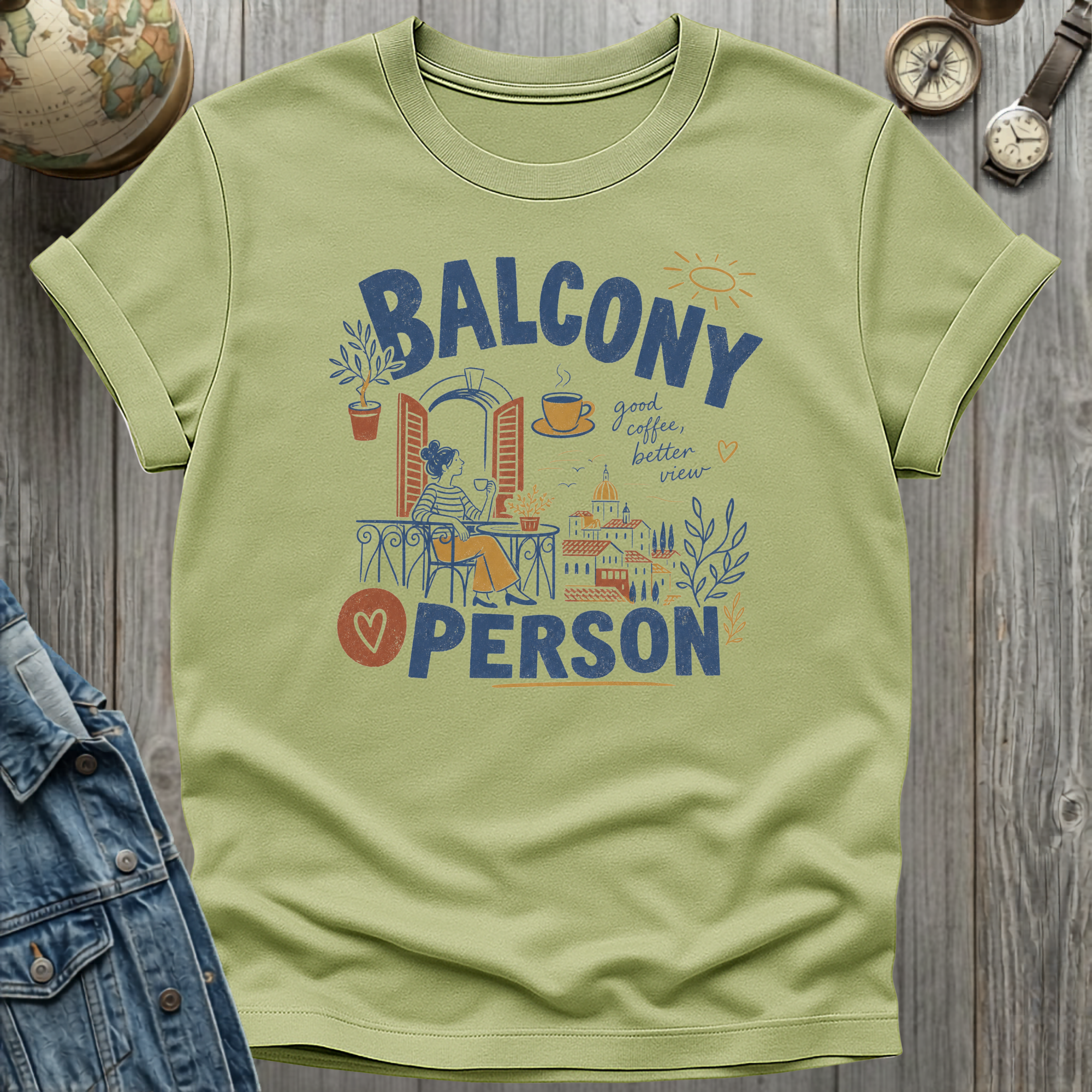 Balcony Person T-Shirt
