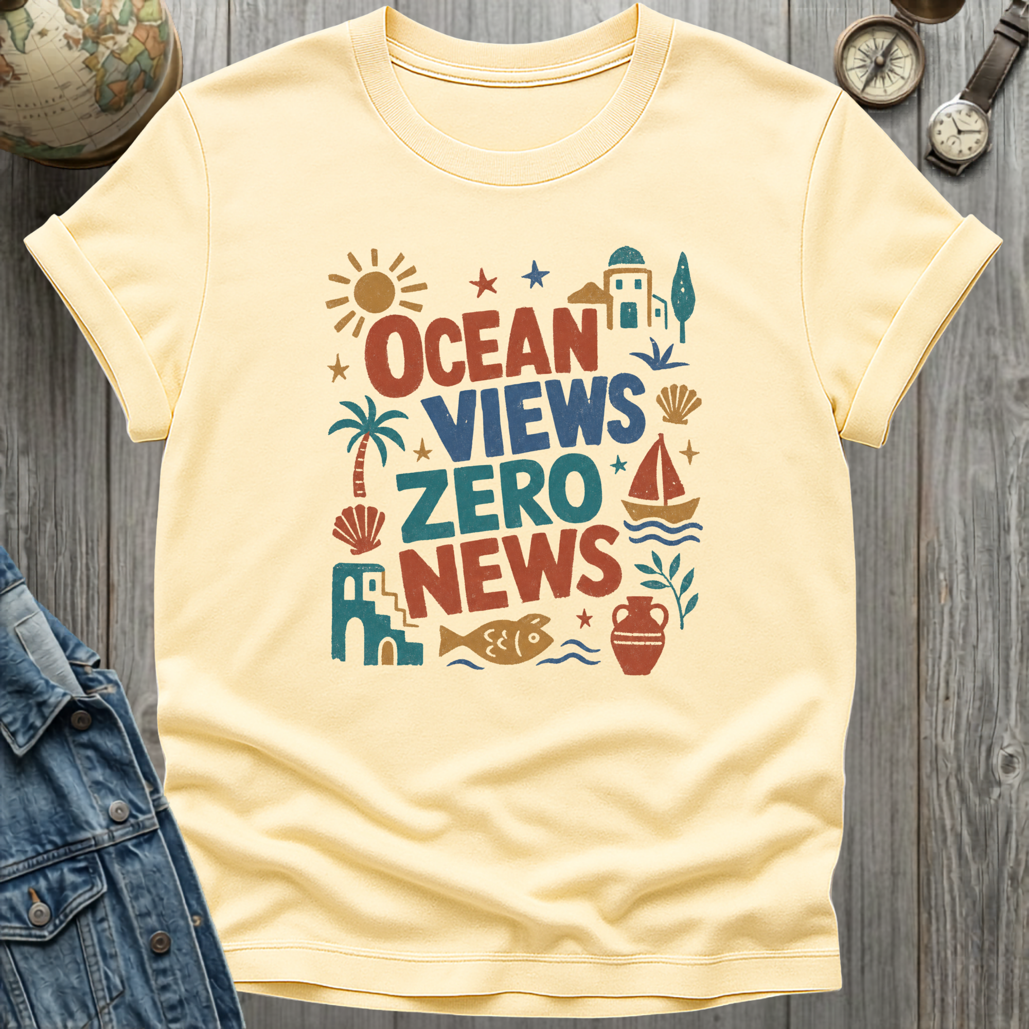 Ocean Views Zero News T-Shirt