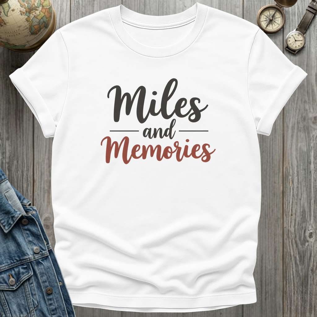Miles and Memories Retro T-Shirt