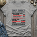 Ship Specs T-Shirt