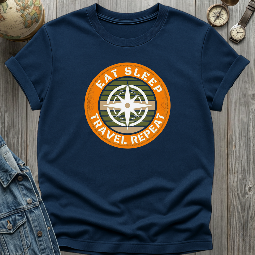 Compass Eat Sleep T-Shirt