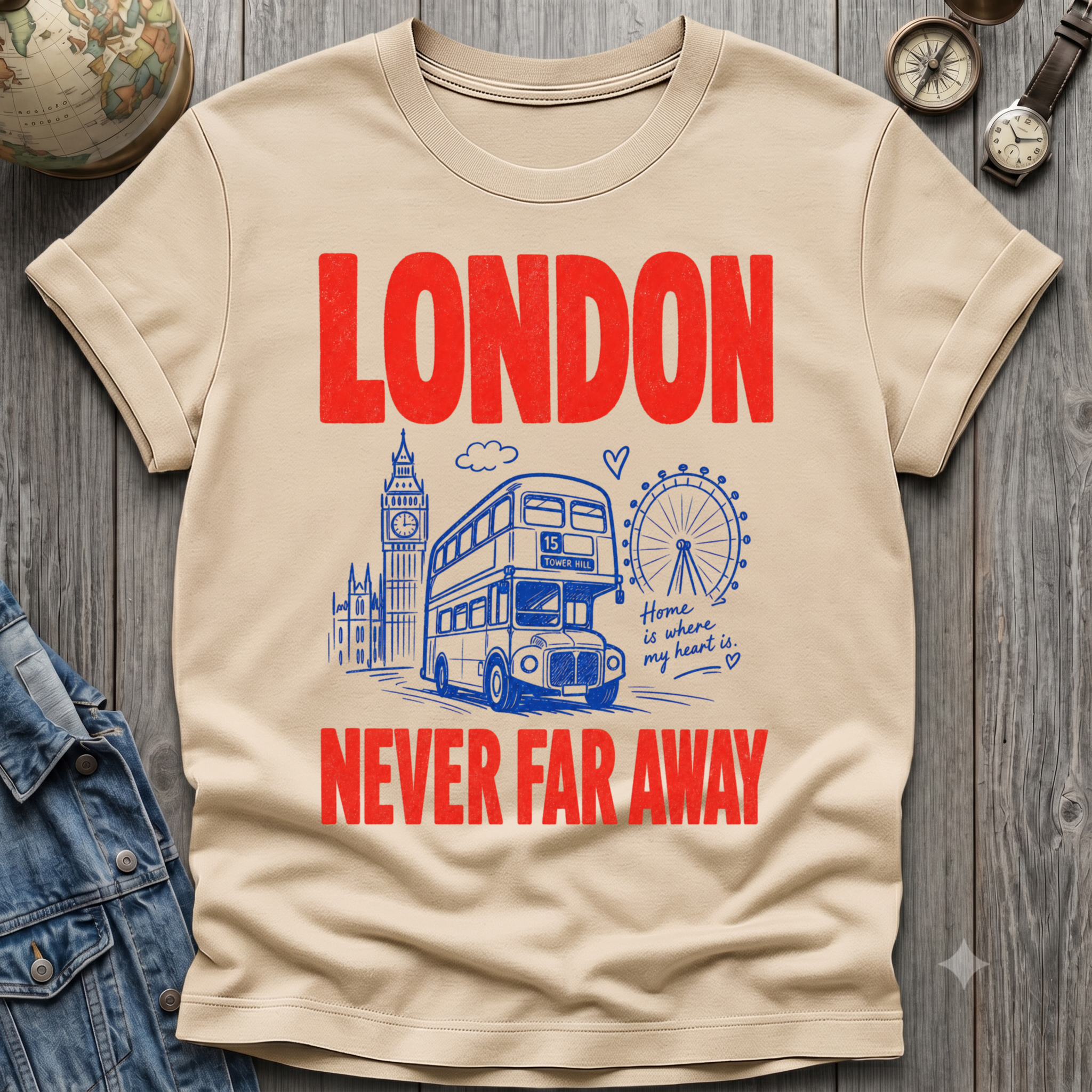 London Never Far T=Shirt