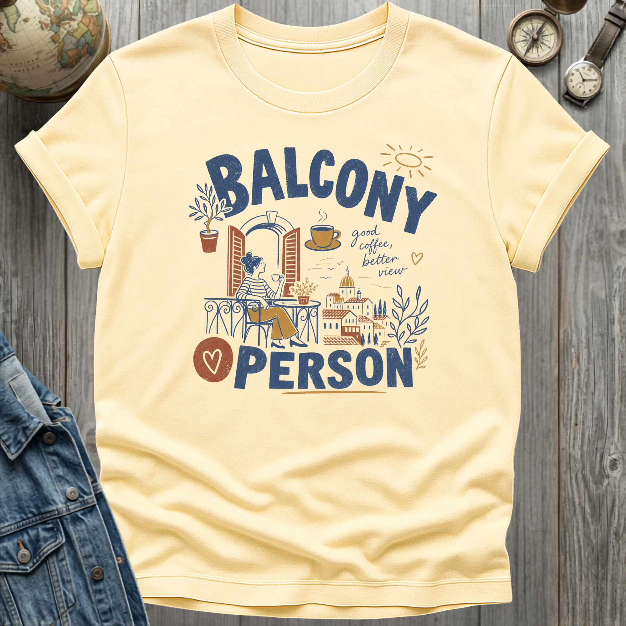 Balcony Person T-Shirt