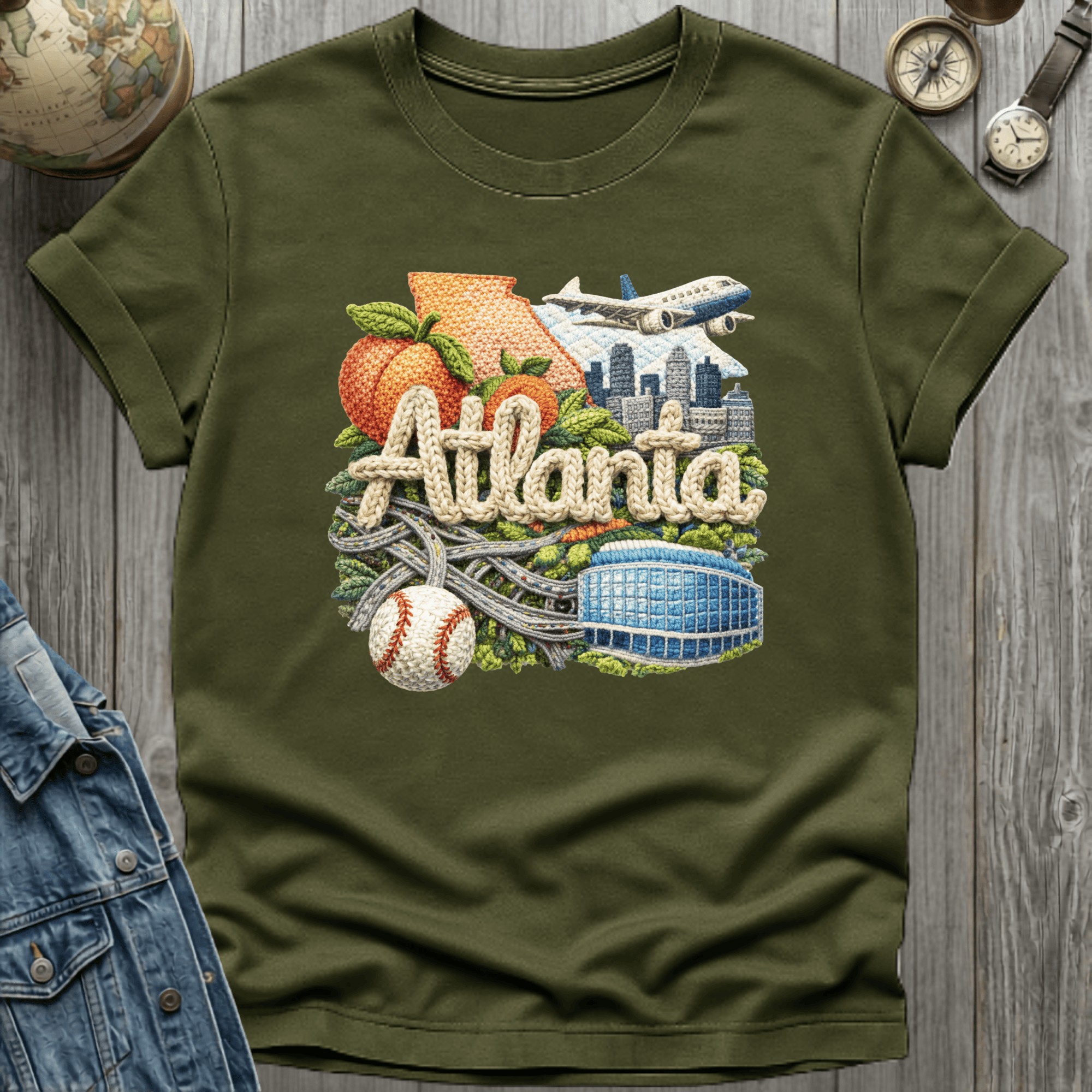 Atlanta Faux Woven T-Shirt