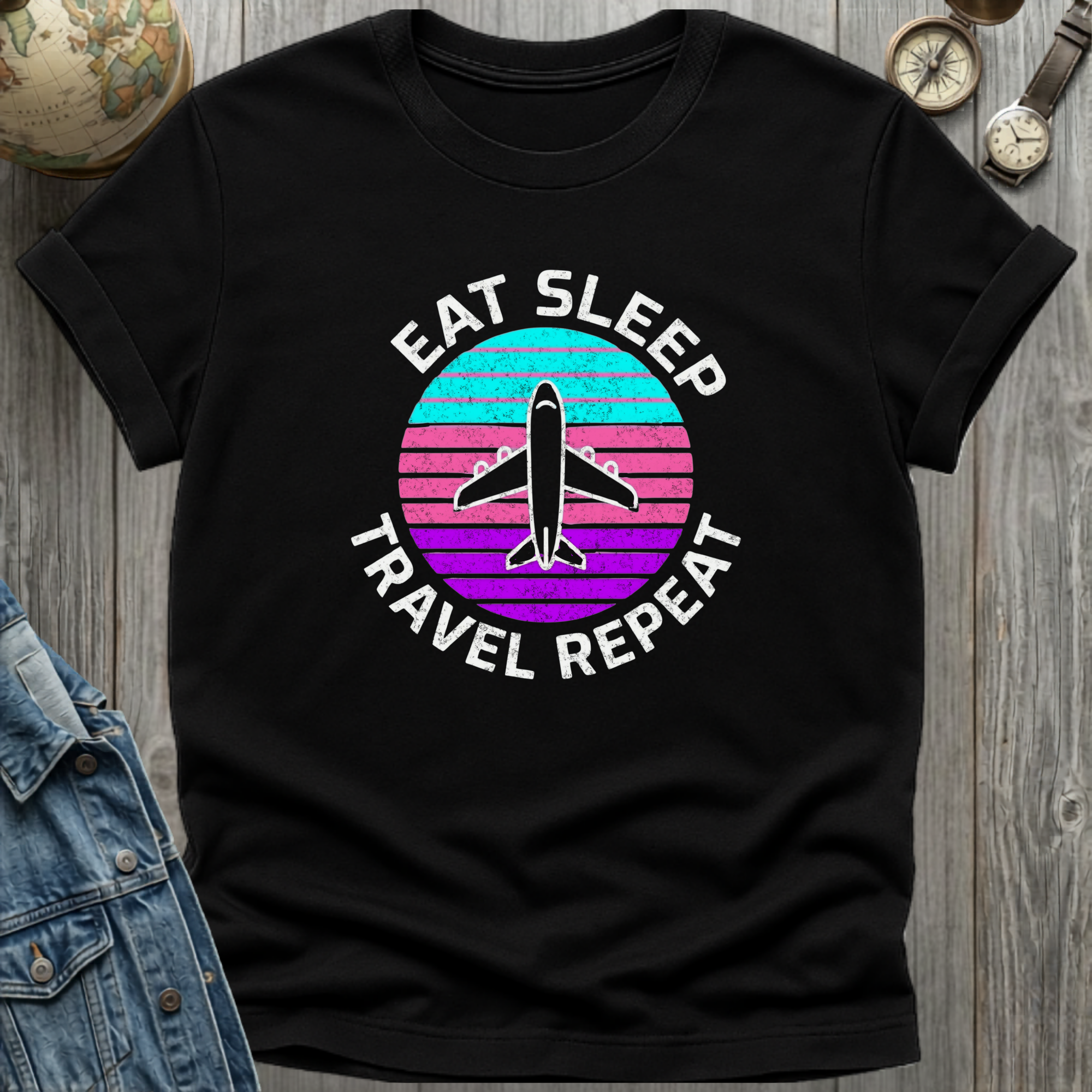 Plane Eat Sleep T-Shirt