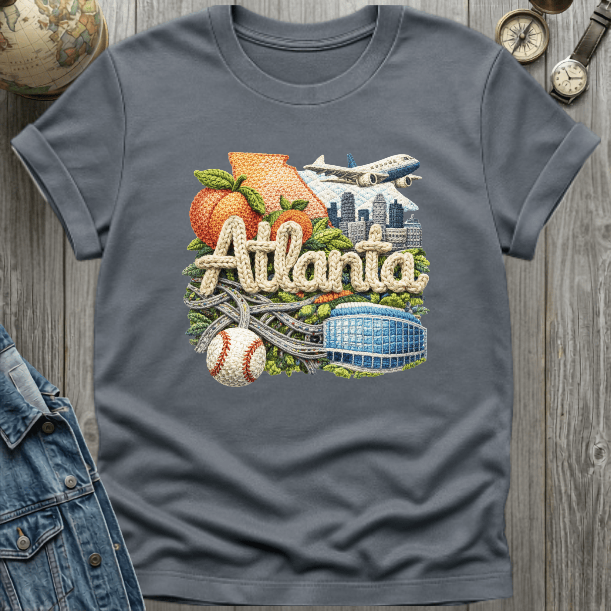 Atlanta Faux Woven T-Shirt