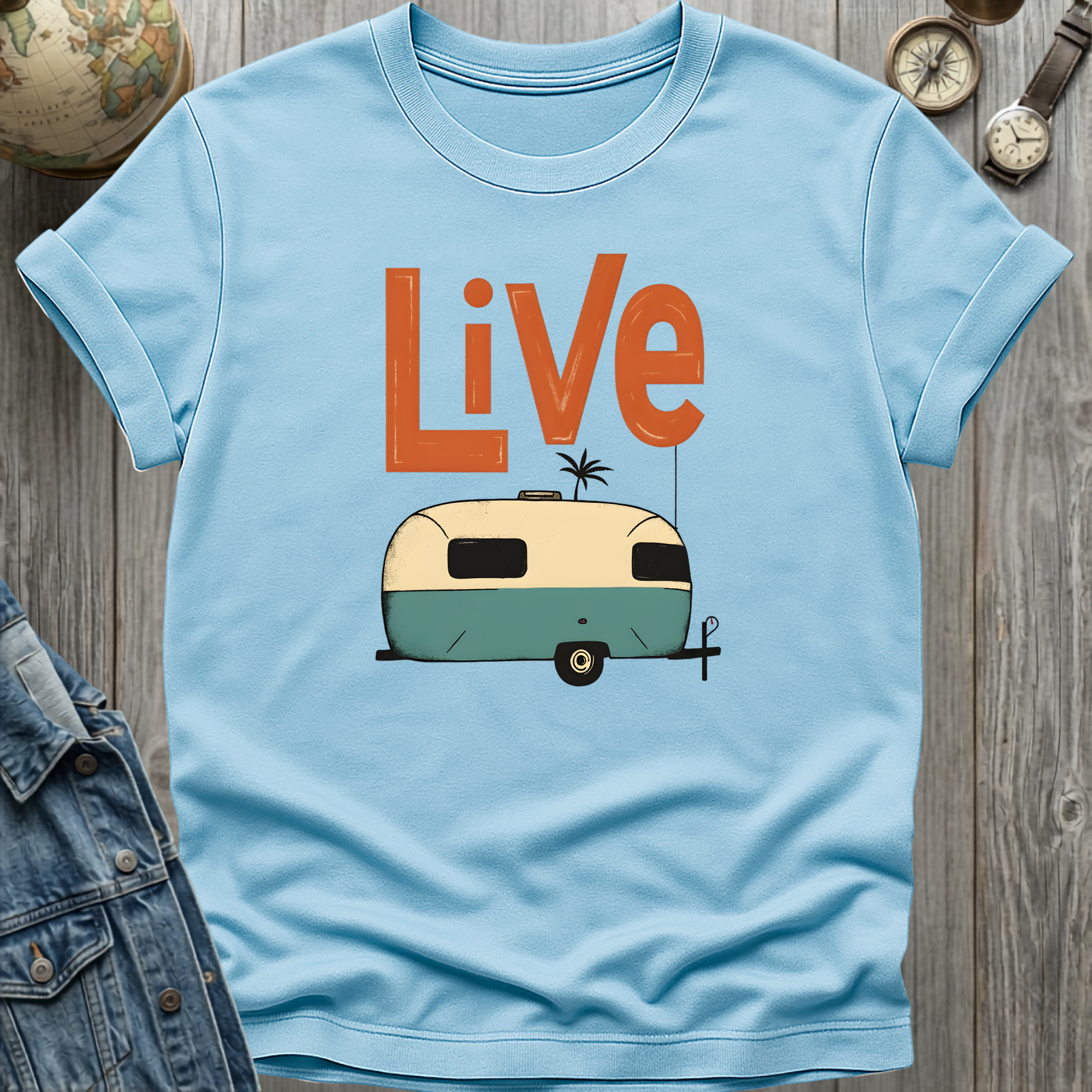 Live Solo Camper Retro T-Shirt
