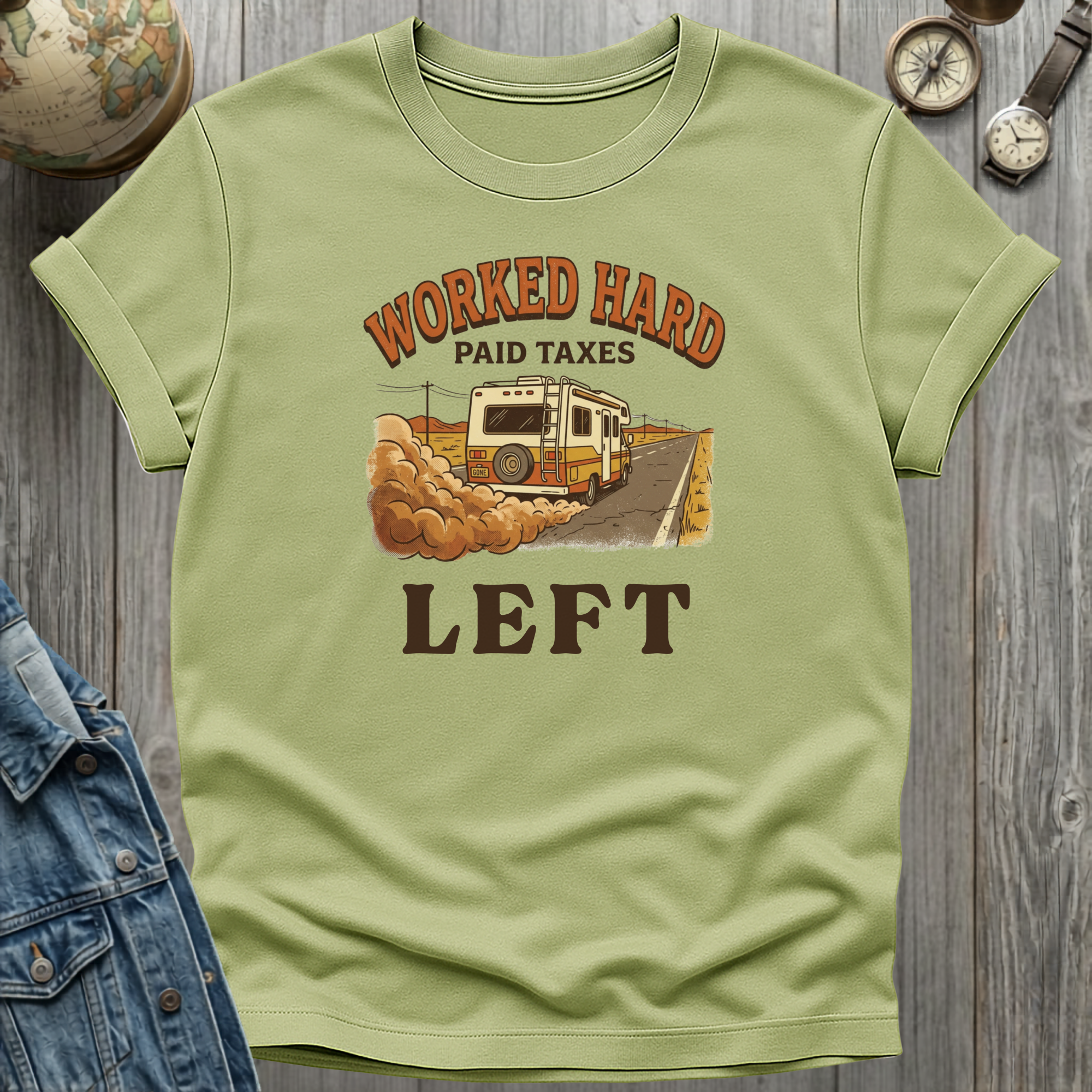 Worked Hard Left T-Shirt