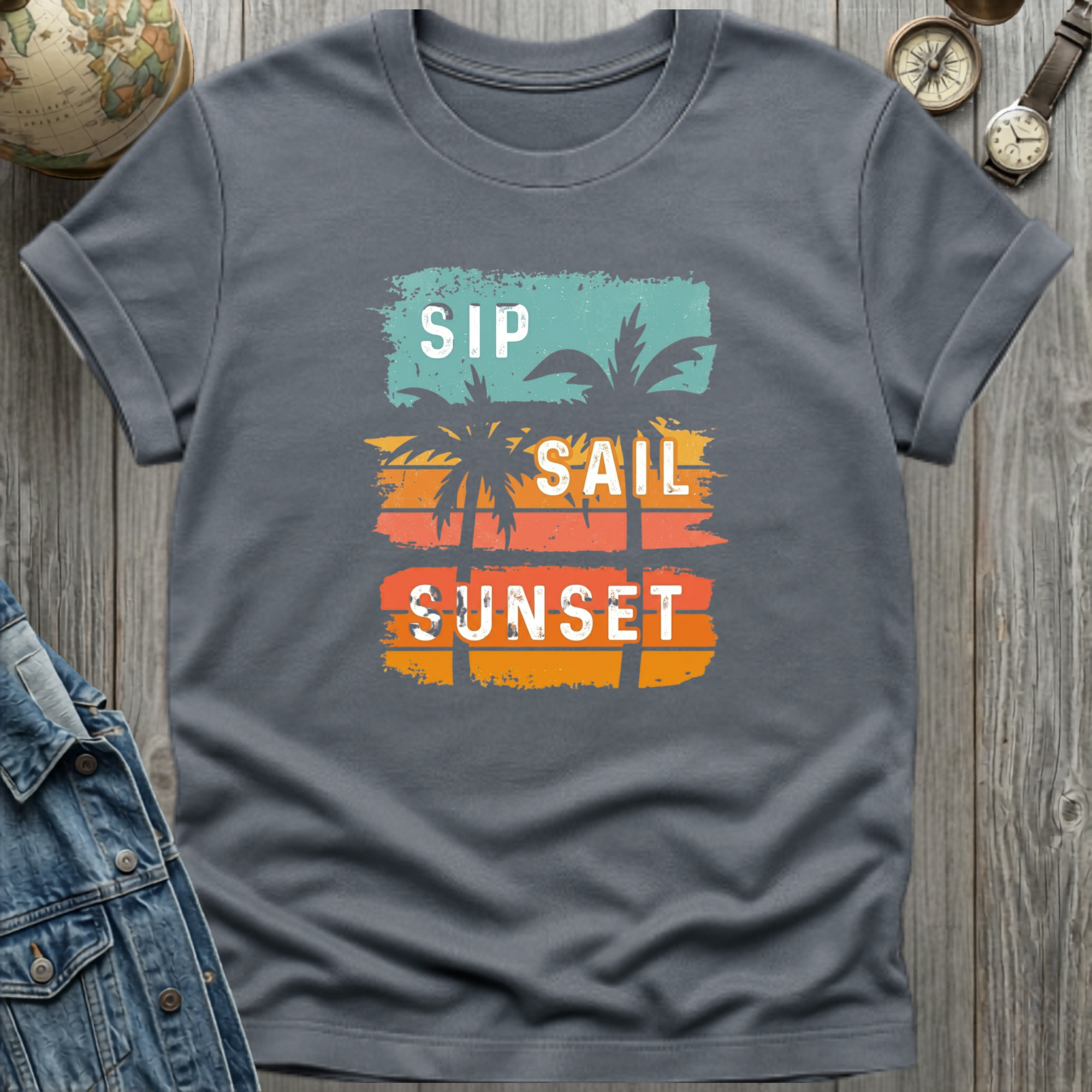 Sip Sail Sunset T-Shirt