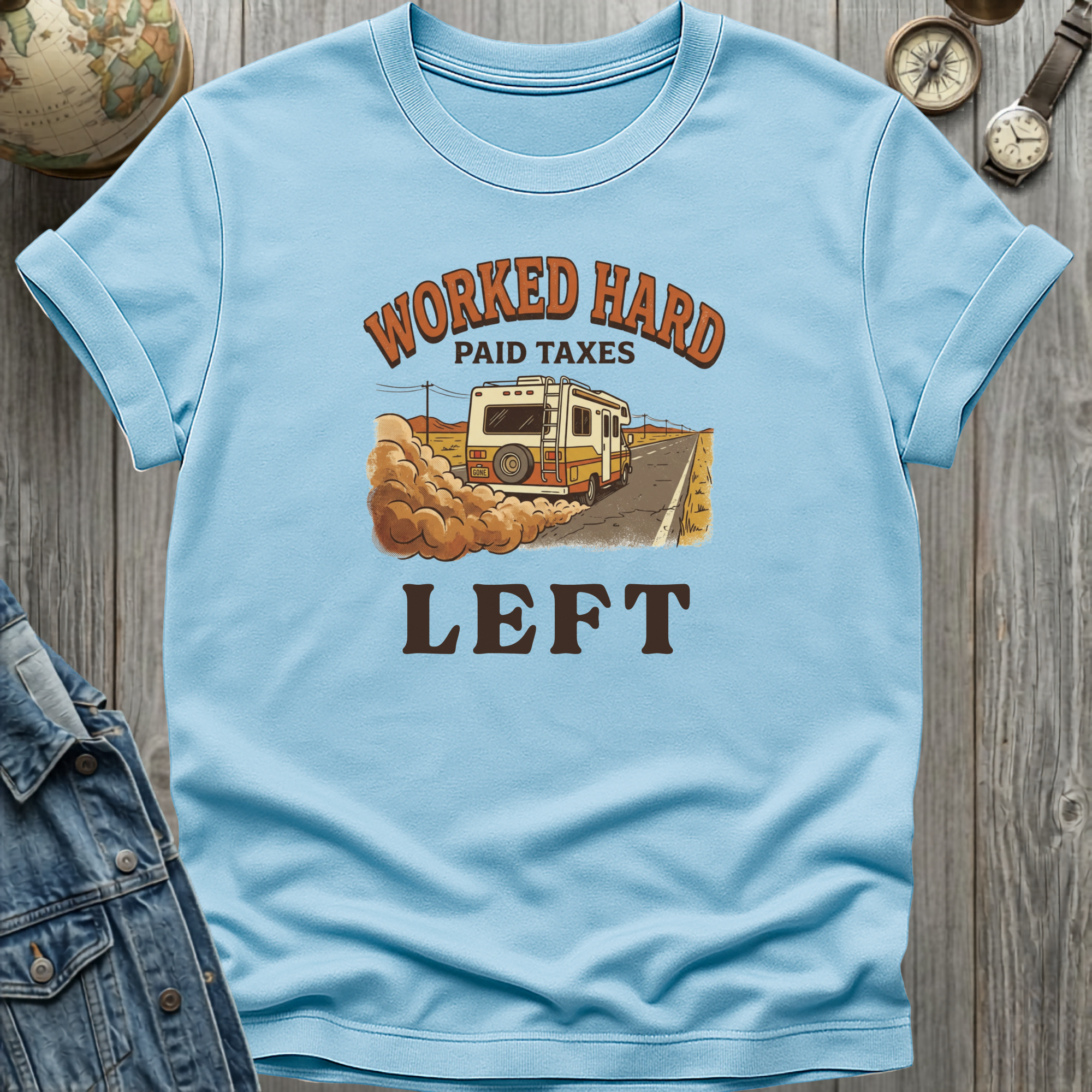 Worked Hard Left T-Shirt